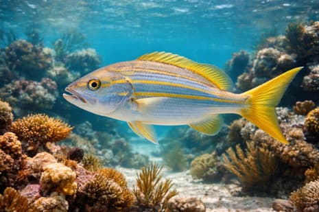 Marine aquarium with live rock