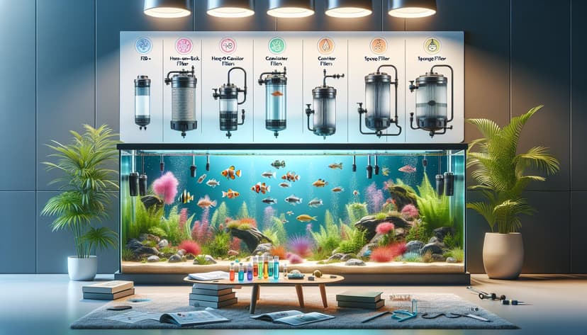 Aquarium Filter Types Explained (HOB, Canister, Sponge)