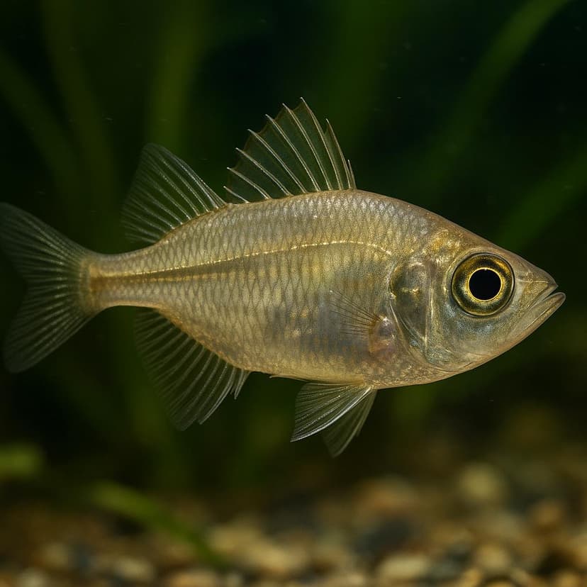 AI-generated illustration of Flag-tailed glass perchlet