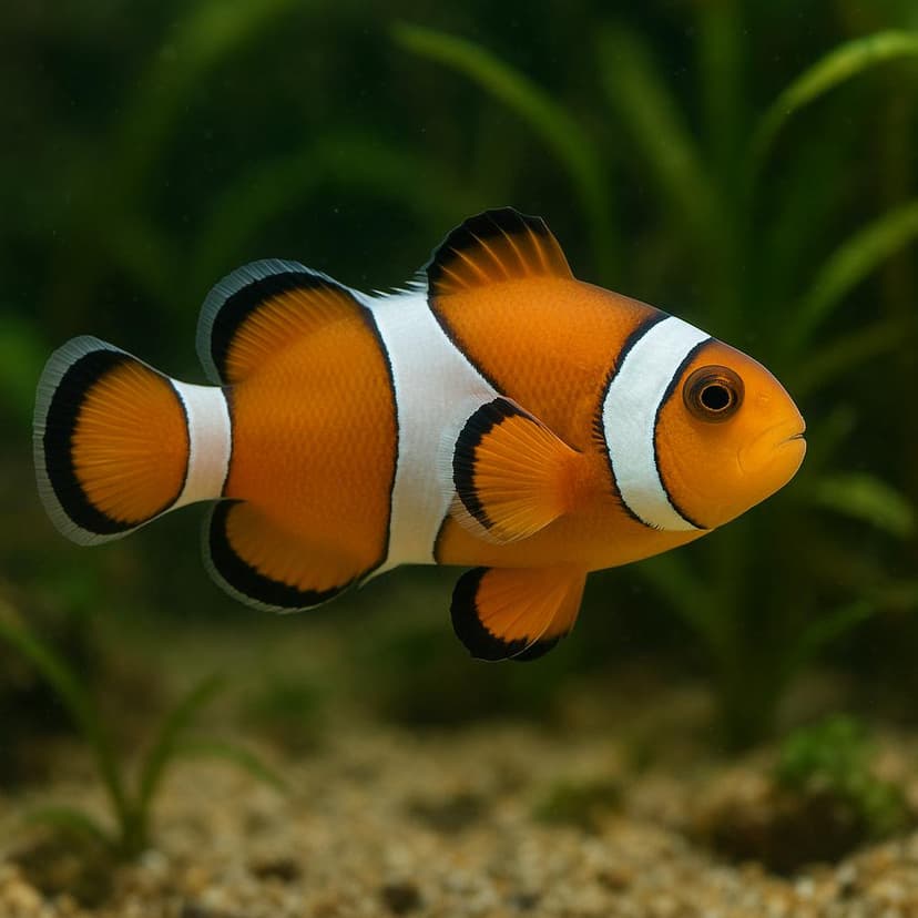 AI-generated illustration of Ocellaris clownfish