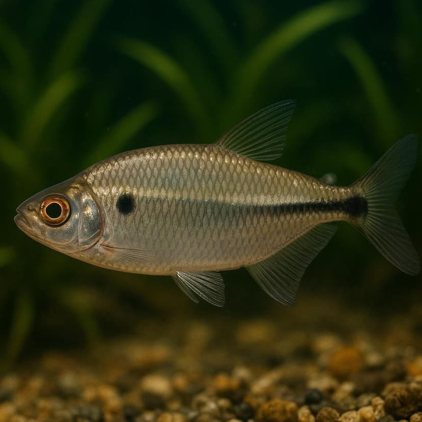 AI-generated illustration of Boulenger's featherfin tetra