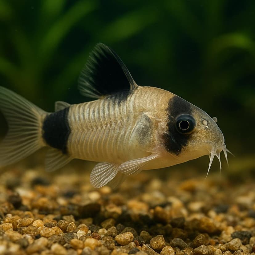 AI-generated illustration of Panda Corydoras (Panda Cory)
