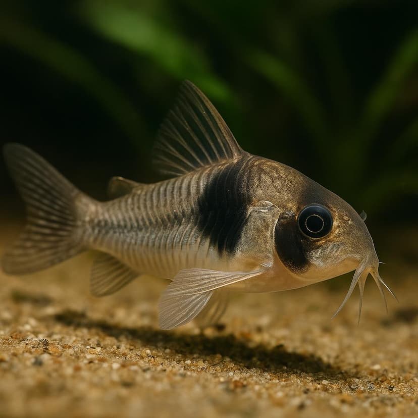 AI-generated illustration of Twosaddle Corydoras