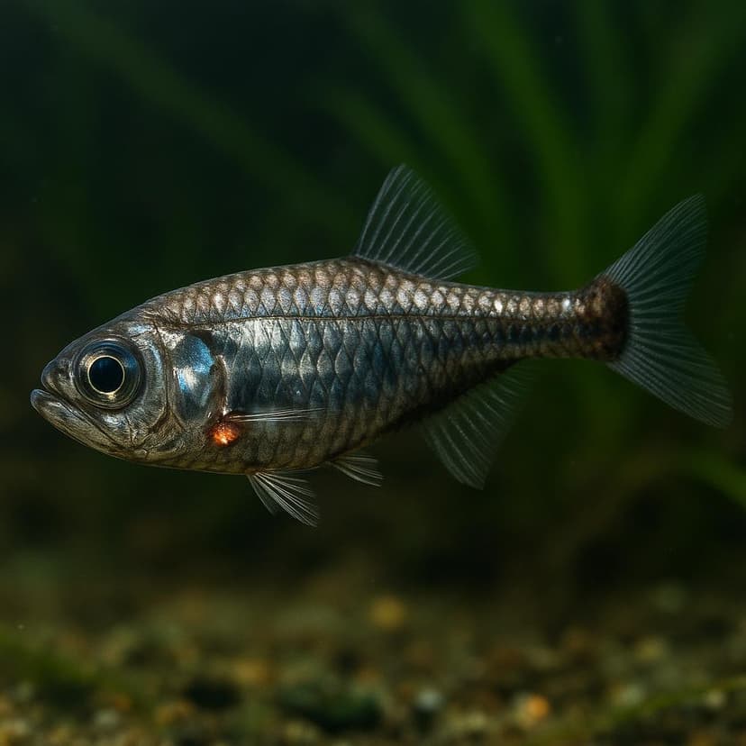 AI-generated illustration of Spothead lantern fish