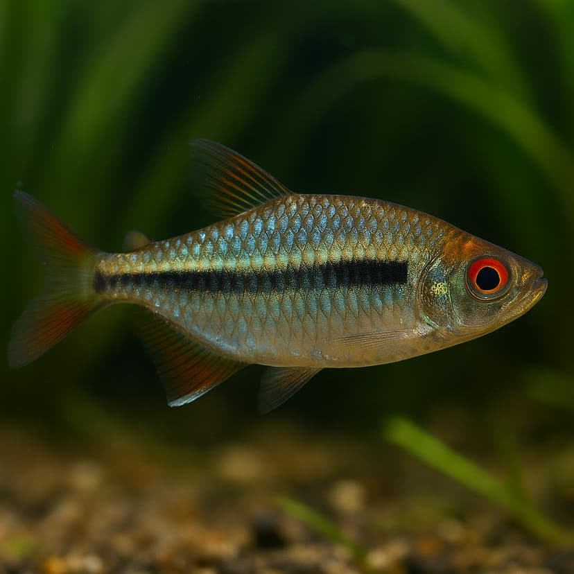 AI-generated illustration of Dragon fin tetra