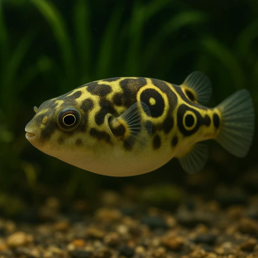 AI-generated illustration of Figure 8 Puffer (Eyespot puffer)