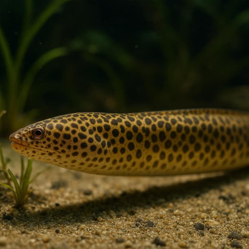 AI-generated illustration of Stippled spoon-nose eel