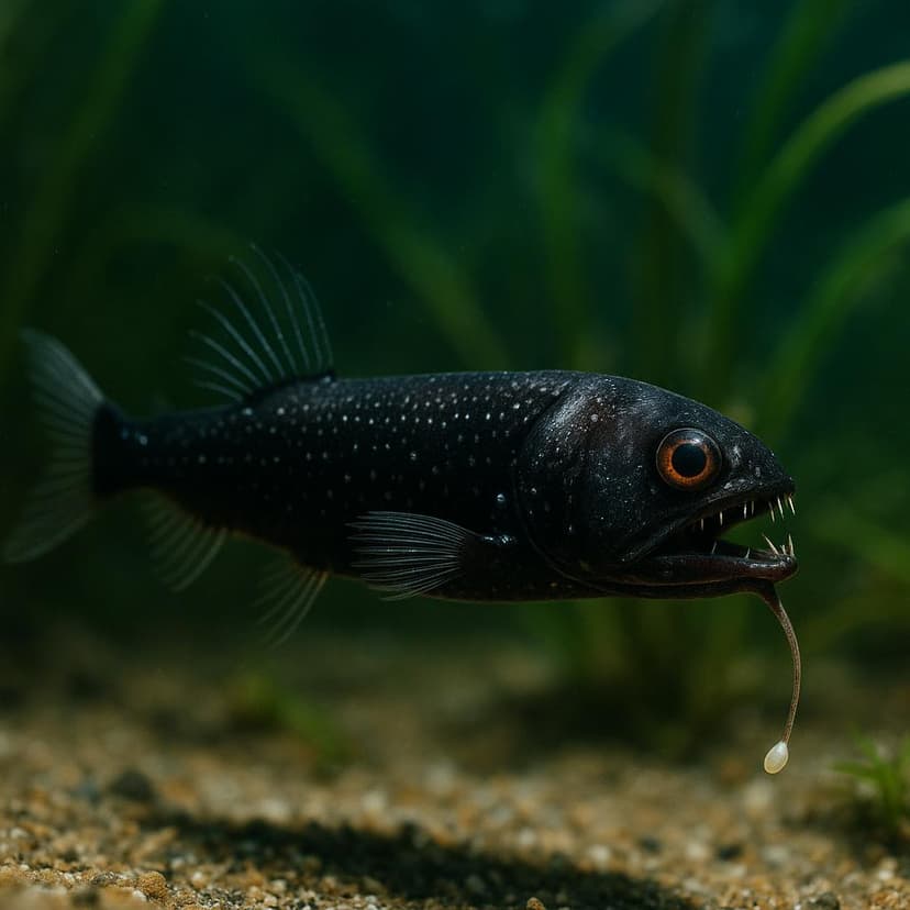 AI-generated illustration of Precarius dragonfish