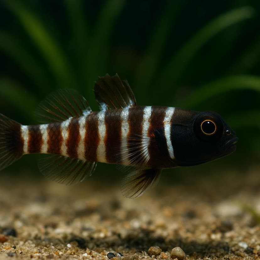 AI-generated illustration of Black dwarfgoby