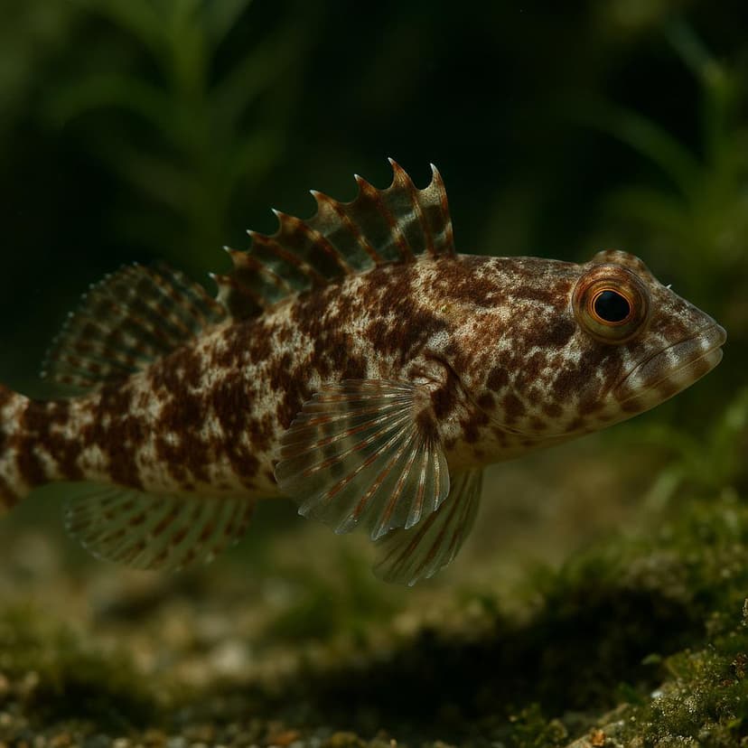 AI-generated illustration of Spotted robust triplefin