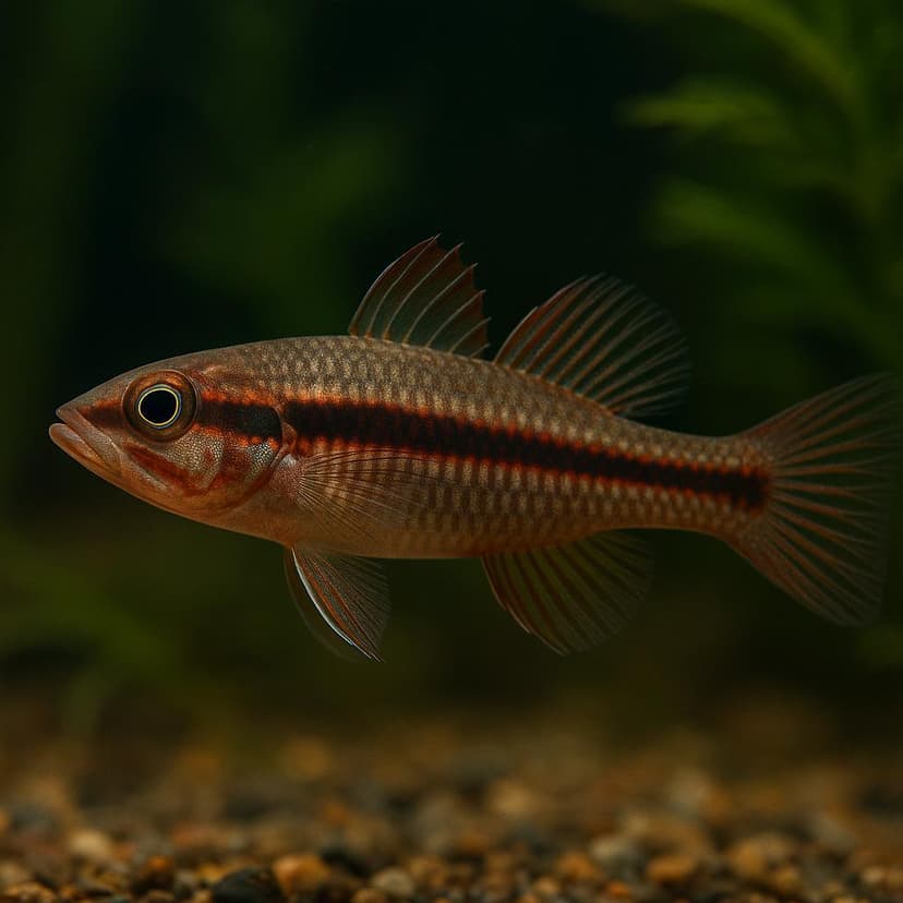 AI-generated illustration of Flame cardinalfish