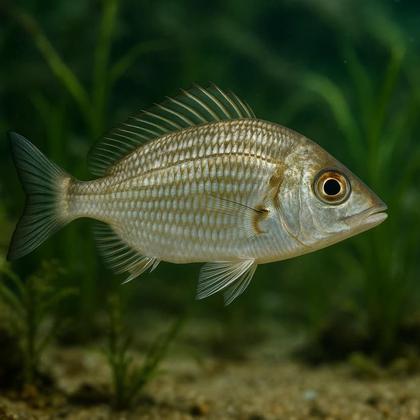 AI-generated illustration of Mozambique silverbiddy