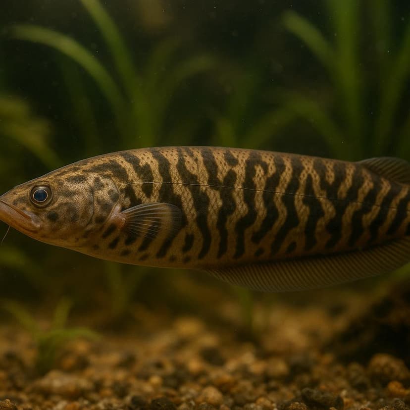 AI-generated illustration of Panamanian banded knifefish