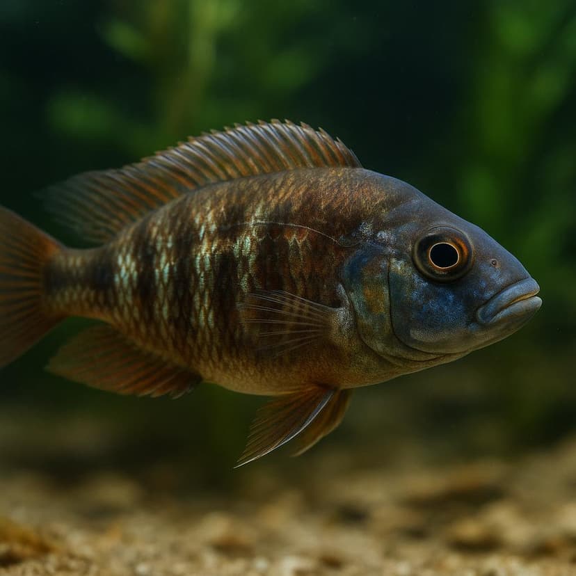 AI-generated illustration of Quasimodo haplochromis
