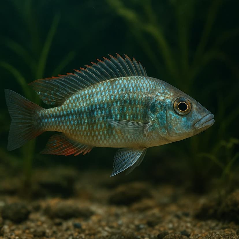 AI-generated illustration of Ripon Falls haplochromine