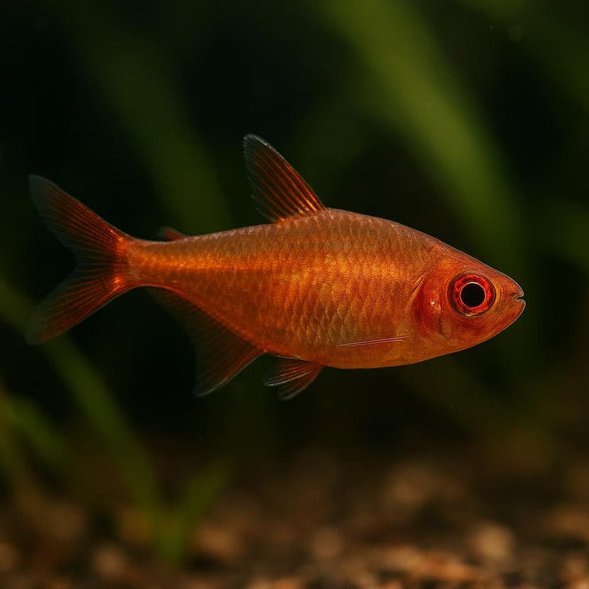 AI-generated illustration of Ember tetra