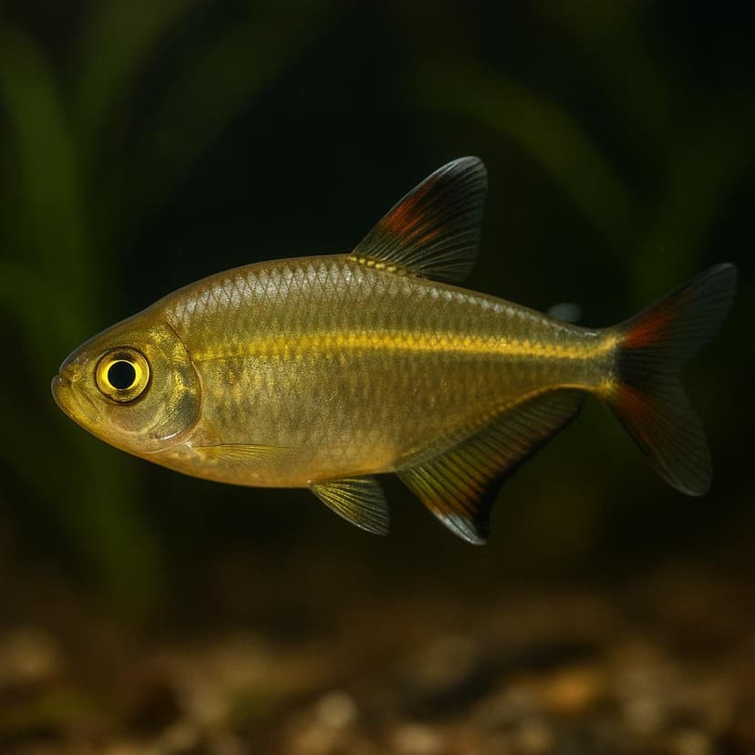 AI-generated illustration of Lemon Tetra