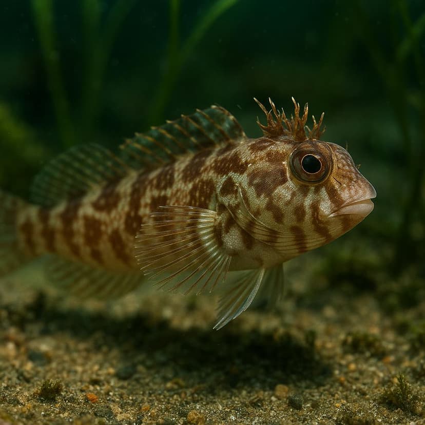 AI-generated illustration of Lang's blenny