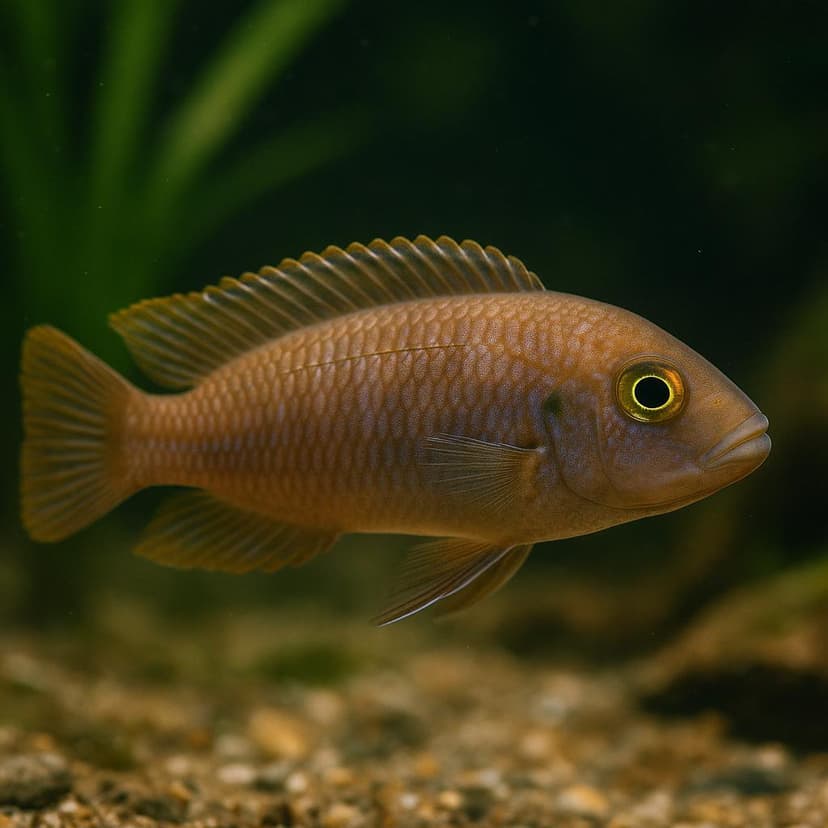 AI-generated illustration of Rusty cichlid