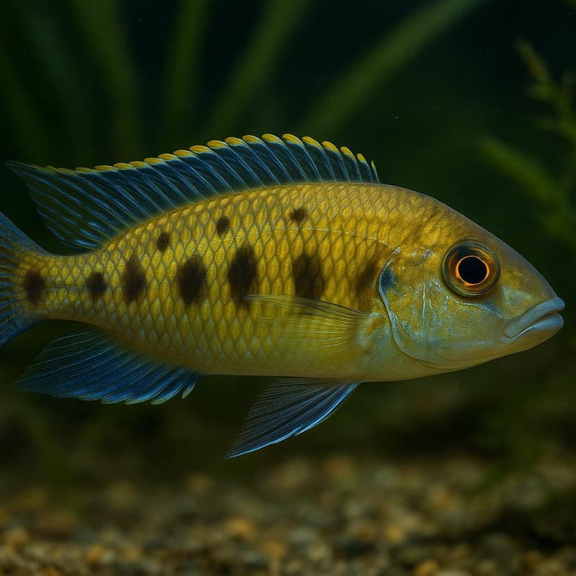 AI-generated illustration of Pfeffer's cichlid