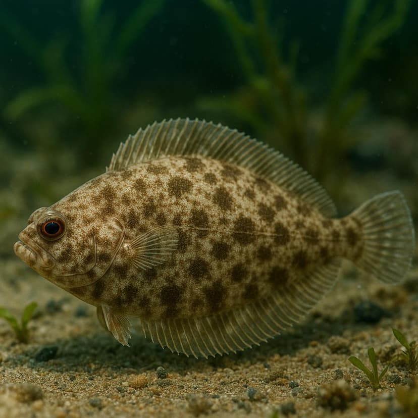 AI-generated illustration of Philippine slender flounder
