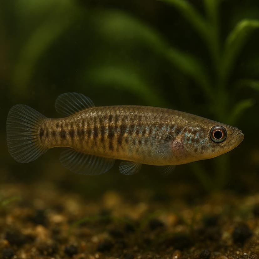 AI-generated illustration of Hermaphroditus mangrove killifish