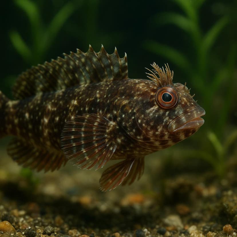AI-generated illustration of Hairy blenny