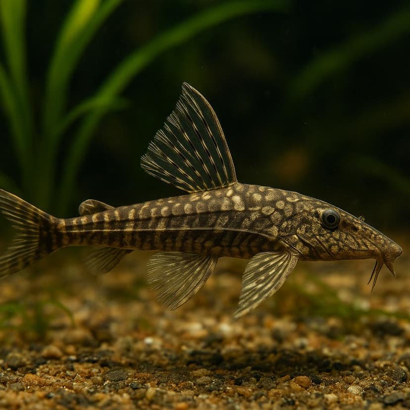 AI-generated illustration of Avacanoeiro whiptail catfish
