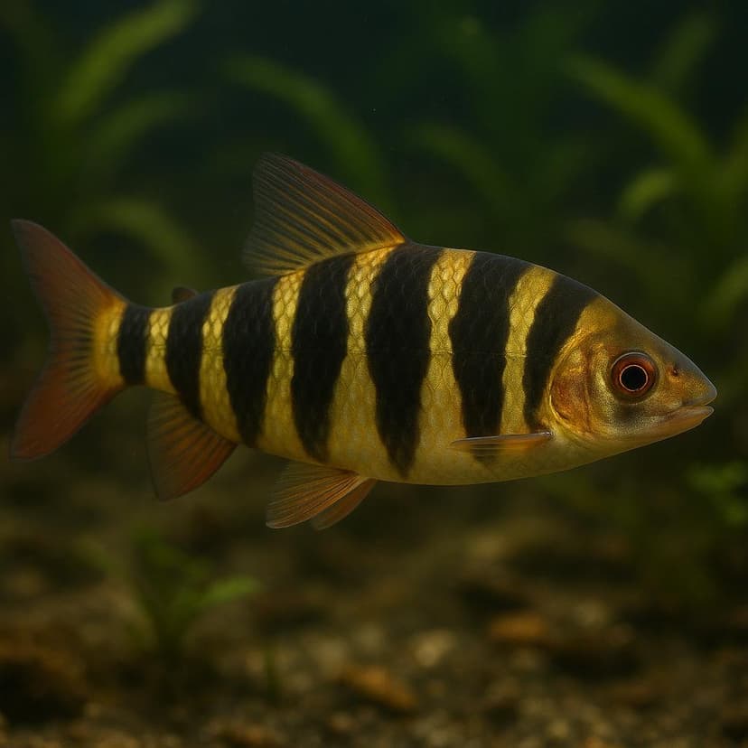 AI-generated illustration of Banded Leporinus