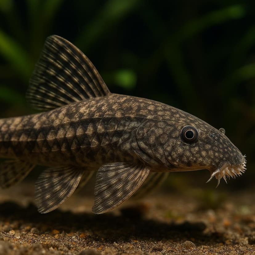 AI-generated illustration of Long-lipped Whiptail Catfish