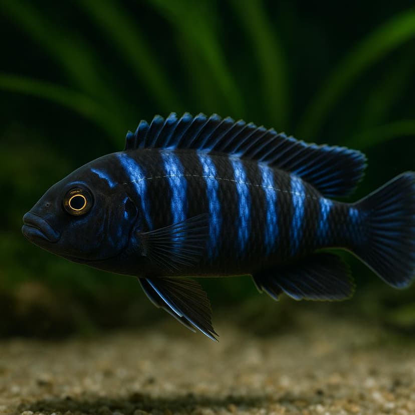 AI-generated illustration of Northern blue melanochromis