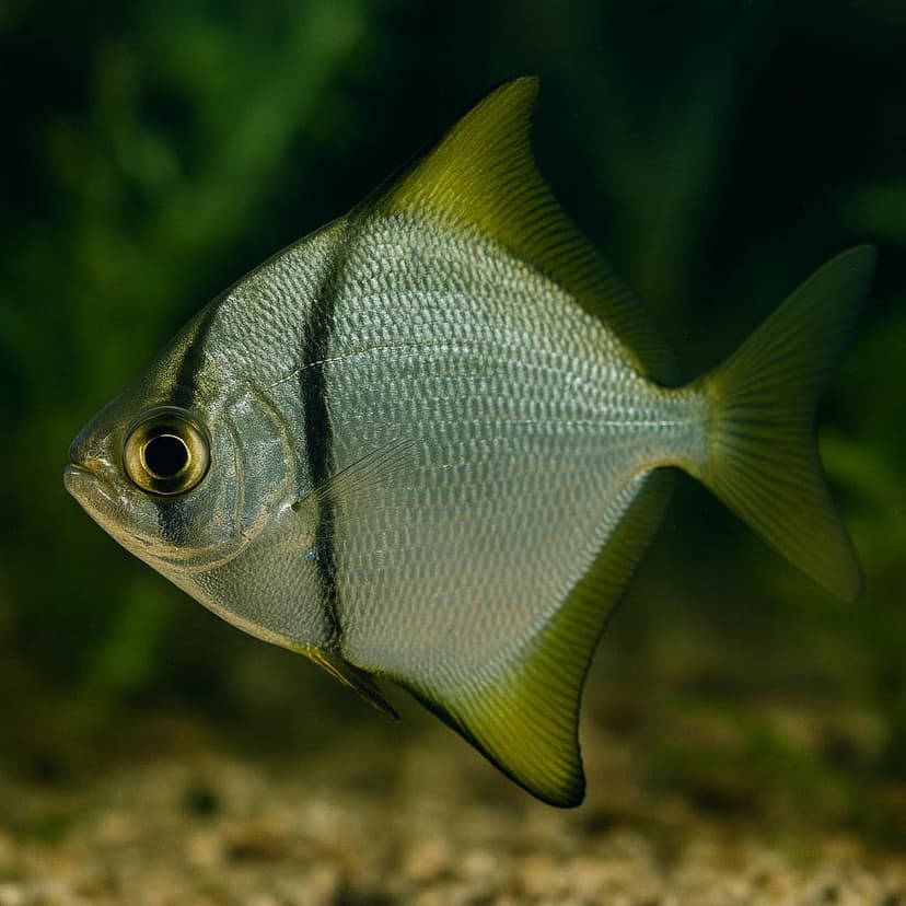 AI-generated illustration of Silver moony (Mono)