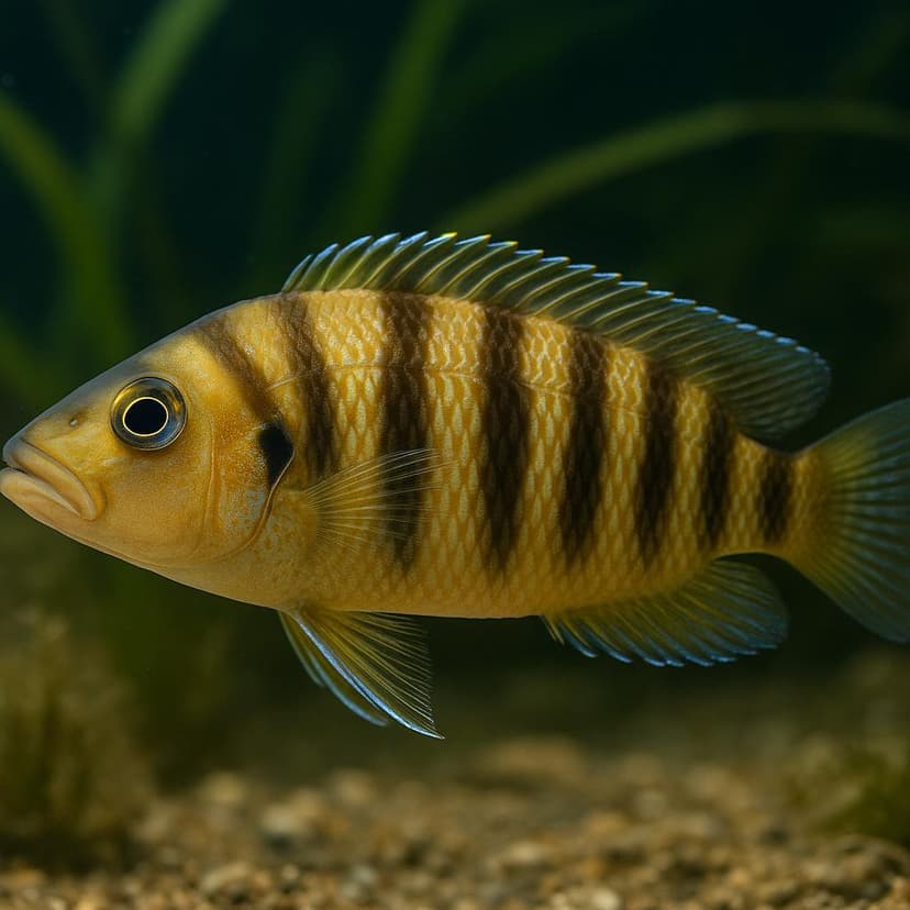 AI-generated illustration of Six-bar lamprologus