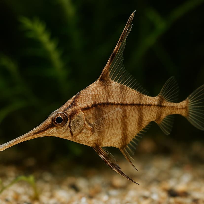 AI-generated illustration of Orange bellowfish