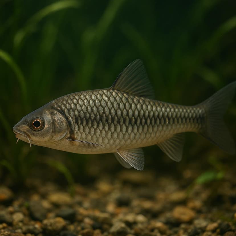 AI-generated illustration of Short-bodied white-armored fish