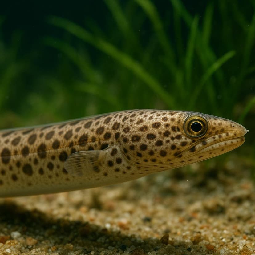 AI-generated illustration of Pale-spotted eel