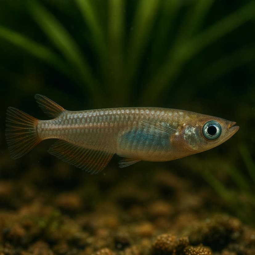 AI-generated illustration of Renny's ricefish