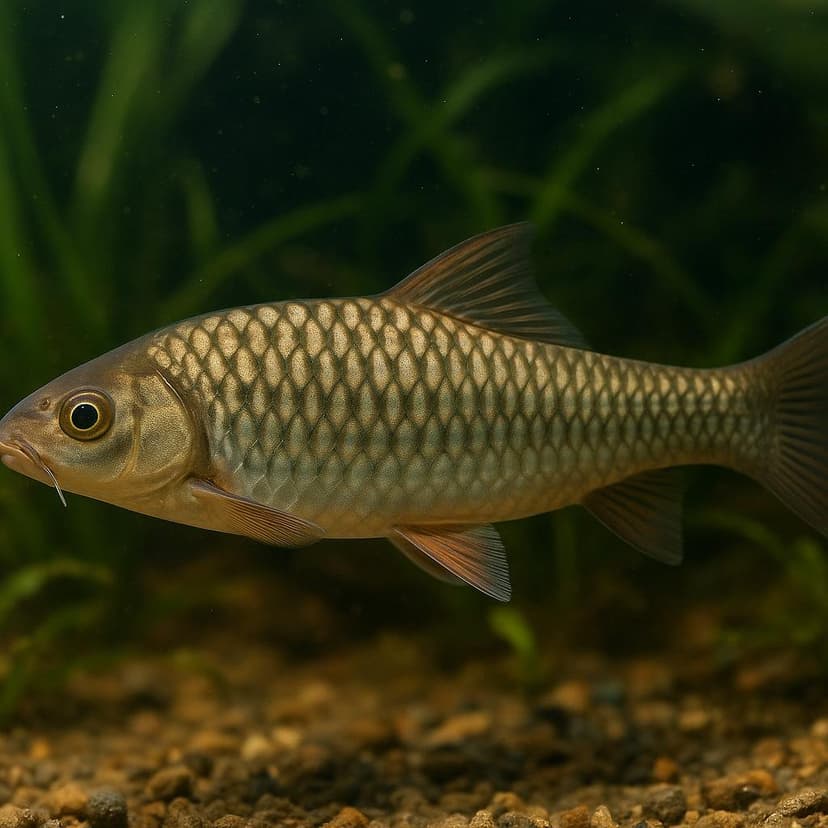 AI-generated illustration of Osteochilus kerinciensis