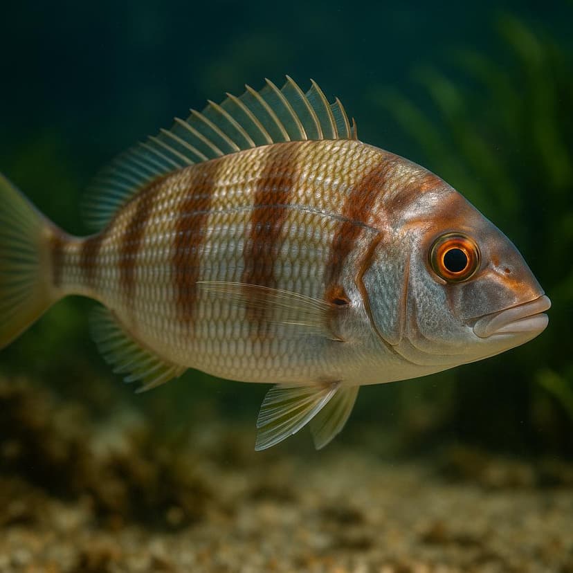 AI-generated illustration of Redbanded seabream
