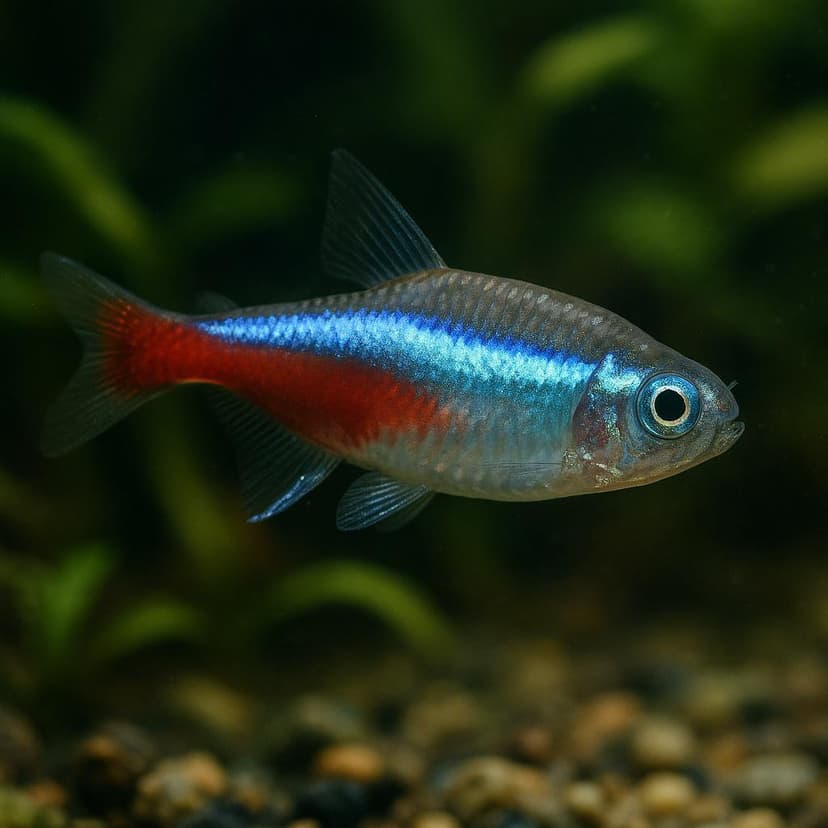 AI-generated illustration of Neon Tetra