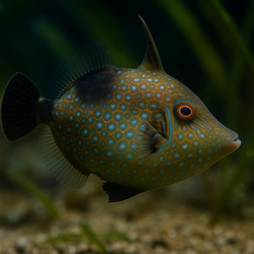 AI-generated illustration of Yelloweye filefish