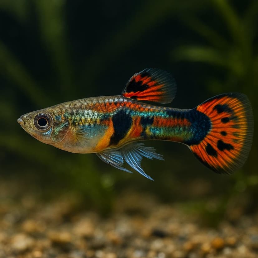 AI-generated illustration of Endler's livebearer