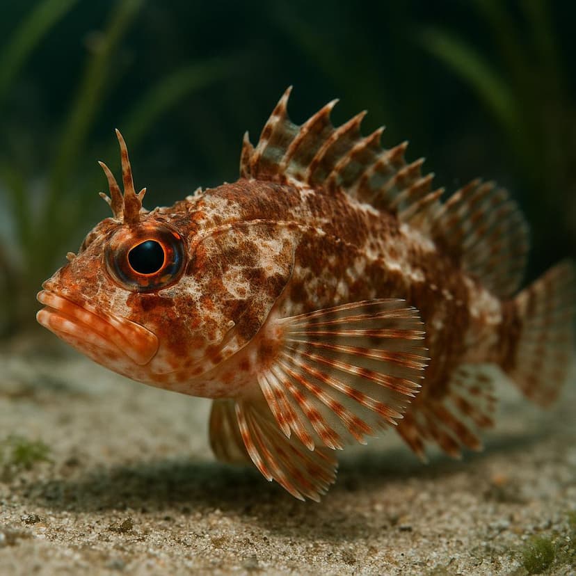 AI-generated illustration of Tentacled scorpionfish