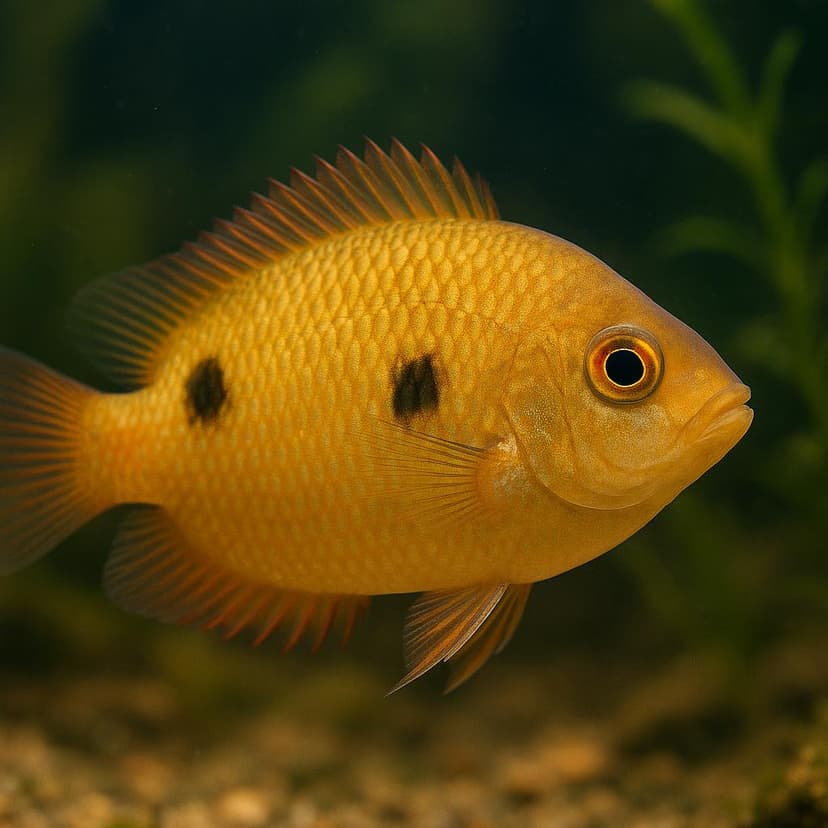 AI-generated illustration of Orange chromide