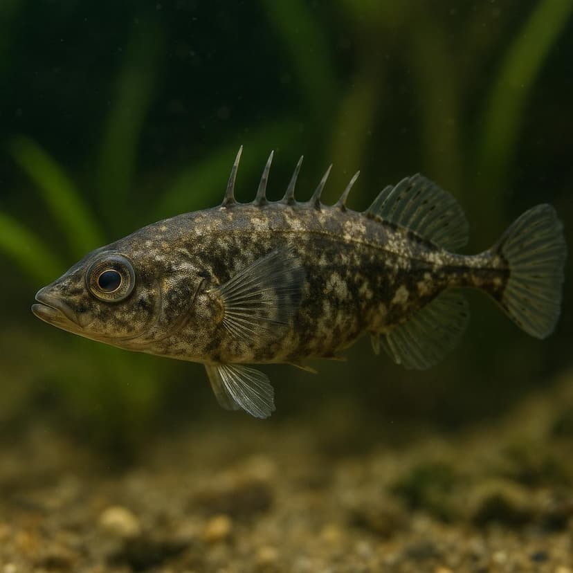 AI-generated illustration of Ninespine Stickleback