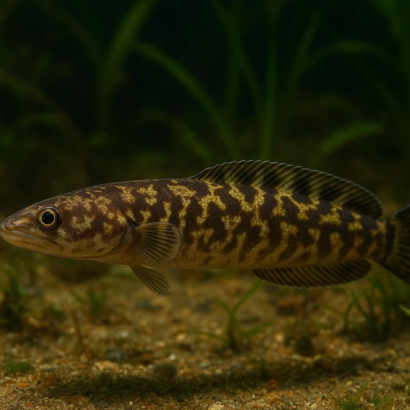 AI-generated illustration of Galapagos snake eel