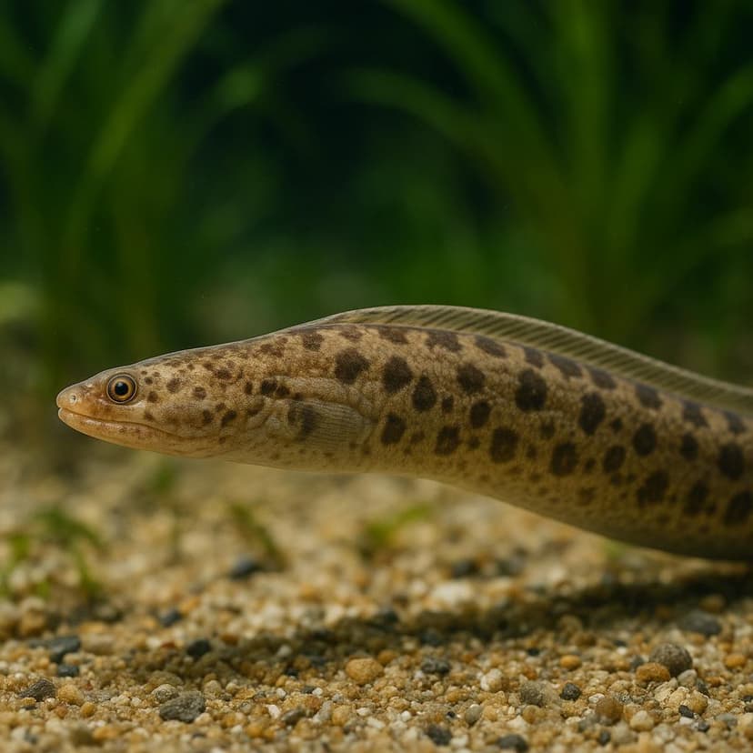 AI-generated illustration of Barred snake eel
