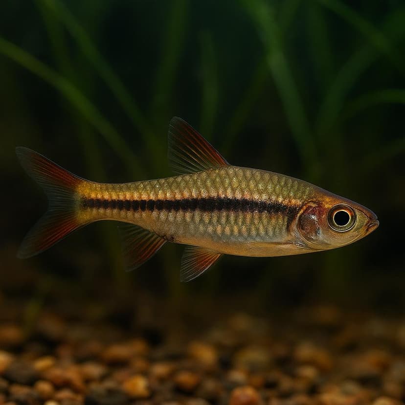 AI-generated illustration of Bunguran rasbora
