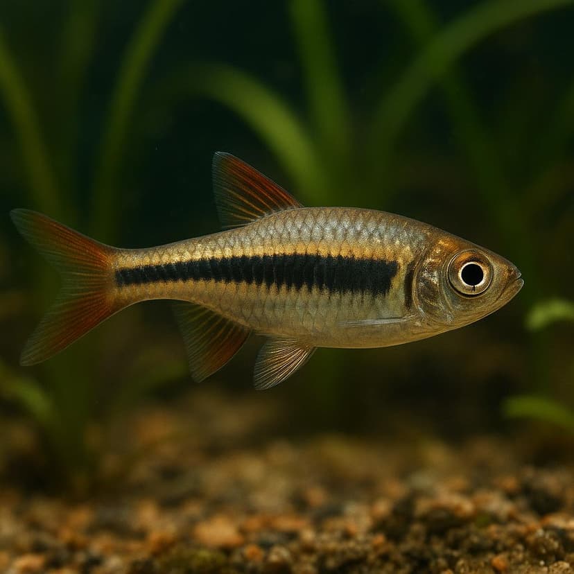 AI-generated illustration of Blacktip rasbora