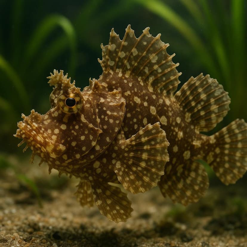 AI-generated illustration of Japanese scorpionfish